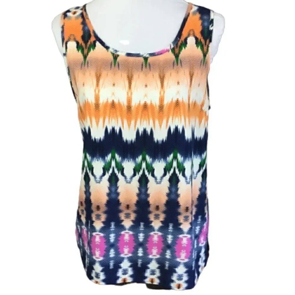 Whimsy Tank Top Multi Colored Print Medium